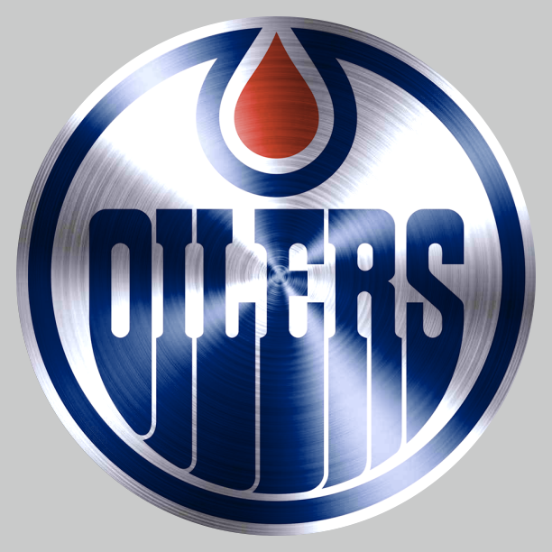 Edmonton Oilers Stainless steel logo iron on paper